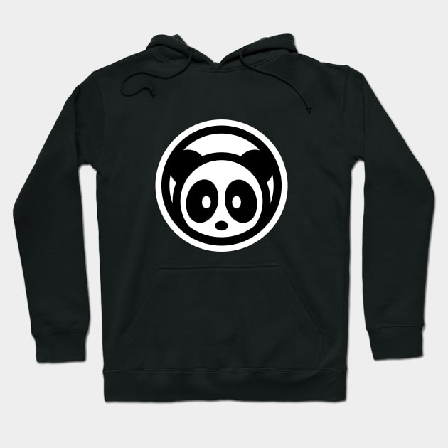 OG Panda Logo Bambu Brand Black White Cute Chubby Bamboo Wild Forest Hoodie by Bambu